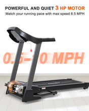 Load image into Gallery viewer, ECHANFIT Treadmills with Bluetooth Speaker and 15% Auto Incline, 3.0 HP Motor, 20&quot; Oversized Wide Running Belt, 10 MPH Speed, and Apps with Free Courses for Home/Office Use
