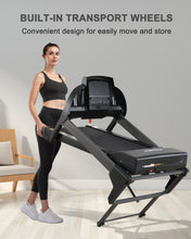 Load image into Gallery viewer, ECHANFIT Treadmills with Bluetooth Speaker and 15% Auto Incline, 3.0 HP Motor, 20&quot; Oversized Wide Running Belt, 10 MPH Speed, and Apps with Free Courses for Home/Office Use
