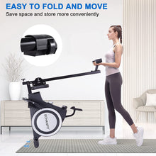 Load image into Gallery viewer, ECHANFIT Rowing Machine with Bluetooth Function and Free App and LCD Monitor, 16 Levels of Resistance for Whisper-Quiet Rowing for Home/Office Exercise Fitness
